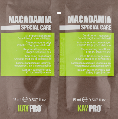 Шампунь + Кондиціонер з олією макадамії KayPro Macadamia 15+15 мл 7409 фото