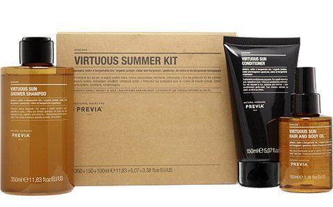 Набір для догляду за волоссям PREVIA Natural Haircare SUN (Шампунь 350 мл + Кондиціонер 150 мл + Олія 100 мл) 13341 фото