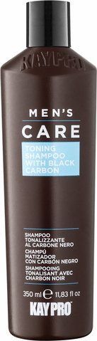 Тонирующий шампунь с черным углем KAYPRO MEN'S CARE Toning Shampoo With Black Carbon 350 мл 13003 фото