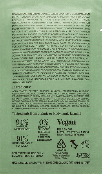 Зміцнювальний кондиціонер для довгого ламкого волосся Nook BEAUTY FAMILY ORGANIC 10 мл 7101 фото